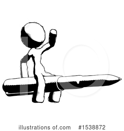 Royalty-Free (RF) Ink Design Mascot Clipart Illustration by Leo Blanchette - Stock Sample #1538872