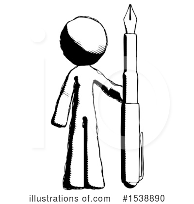 Royalty-Free (RF) Ink Design Mascot Clipart Illustration by Leo Blanchette - Stock Sample #1538890