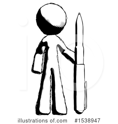 Royalty-Free (RF) Ink Design Mascot Clipart Illustration by Leo Blanchette - Stock Sample #1538947