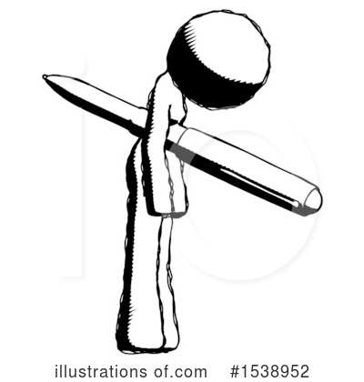 Royalty-Free (RF) Ink Design Mascot Clipart Illustration by Leo Blanchette - Stock Sample #1538952