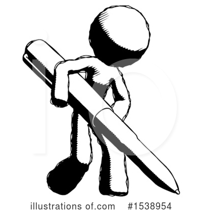 Royalty-Free (RF) Ink Design Mascot Clipart Illustration by Leo Blanchette - Stock Sample #1538954