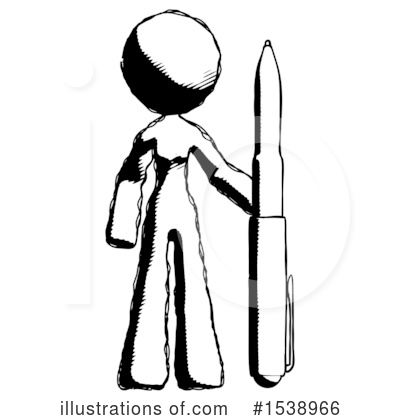 Royalty-Free (RF) Ink Design Mascot Clipart Illustration by Leo Blanchette - Stock Sample #1538966