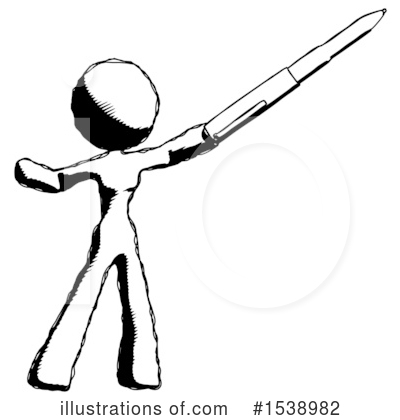 Royalty-Free (RF) Ink Design Mascot Clipart Illustration by Leo Blanchette - Stock Sample #1538982