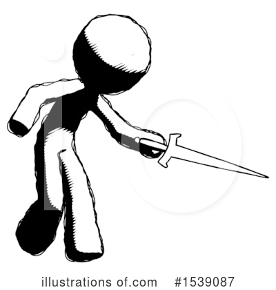 Royalty-Free (RF) Ink Design Mascot Clipart Illustration by Leo Blanchette - Stock Sample #1539087
