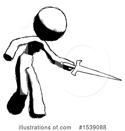 Royalty-Free (RF) Ink Design Mascot Clipart Illustration by Leo Blanchette - Stock Sample #1539088