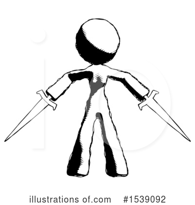 Royalty-Free (RF) Ink Design Mascot Clipart Illustration by Leo Blanchette - Stock Sample #1539092