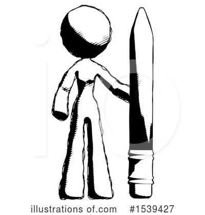 Royalty-Free (RF) Ink Design Mascot Clipart Illustration by Leo Blanchette - Stock Sample #1539427