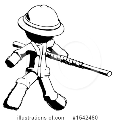 Royalty-Free (RF) Ink Design Mascot Clipart Illustration by Leo Blanchette - Stock Sample #1542480