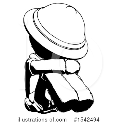 Royalty-Free (RF) Ink Design Mascot Clipart Illustration by Leo Blanchette - Stock Sample #1542494