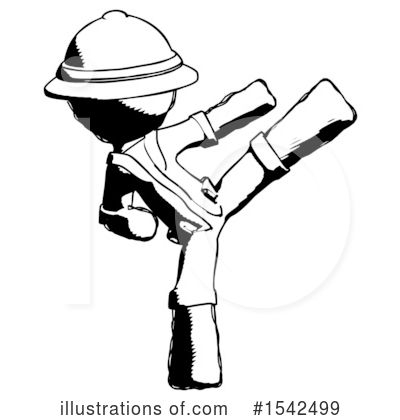 Royalty-Free (RF) Ink Design Mascot Clipart Illustration by Leo Blanchette - Stock Sample #1542499