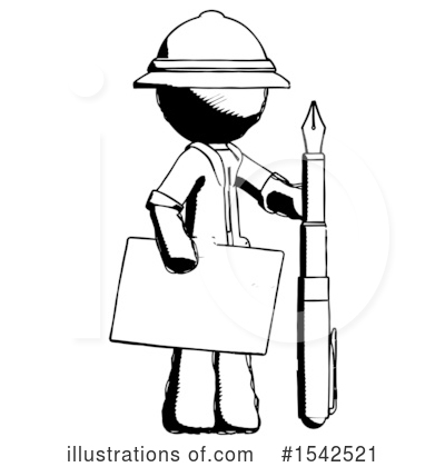 Royalty-Free (RF) Ink Design Mascot Clipart Illustration by Leo Blanchette - Stock Sample #1542521
