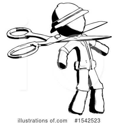 Royalty-Free (RF) Ink Design Mascot Clipart Illustration by Leo Blanchette - Stock Sample #1542523