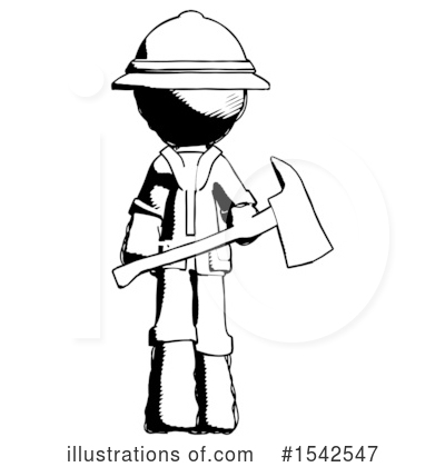 Royalty-Free (RF) Ink Design Mascot Clipart Illustration by Leo Blanchette - Stock Sample #1542547