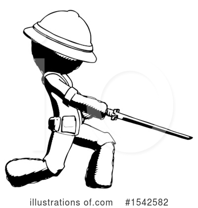 Royalty-Free (RF) Ink Design Mascot Clipart Illustration by Leo Blanchette - Stock Sample #1542582