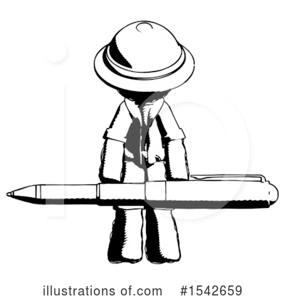 Royalty-Free (RF) Ink Design Mascot Clipart Illustration by Leo Blanchette - Stock Sample #1542659