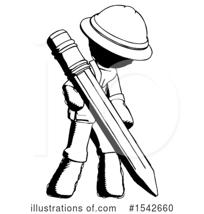 Royalty-Free (RF) Ink Design Mascot Clipart Illustration by Leo Blanchette - Stock Sample #1542660