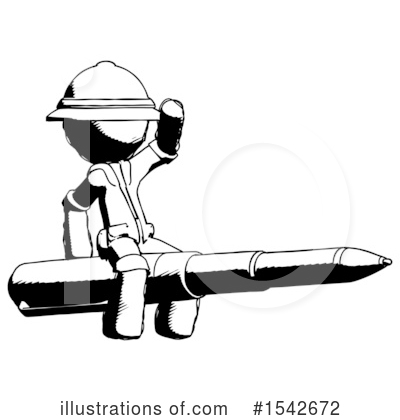 Royalty-Free (RF) Ink Design Mascot Clipart Illustration by Leo Blanchette - Stock Sample #1542672