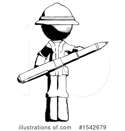 Royalty-Free (RF) Ink Design Mascot Clipart Illustration by Leo Blanchette - Stock Sample #1542679