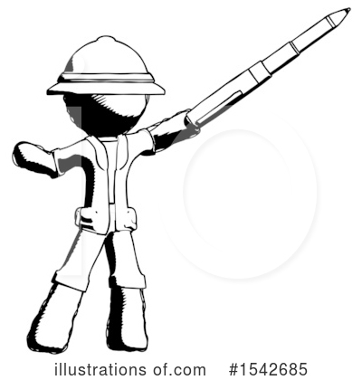 Royalty-Free (RF) Ink Design Mascot Clipart Illustration by Leo Blanchette - Stock Sample #1542685