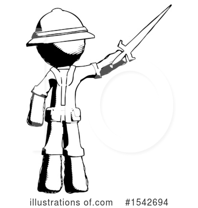 Royalty-Free (RF) Ink Design Mascot Clipart Illustration by Leo Blanchette - Stock Sample #1542694