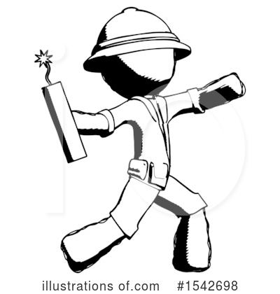 Royalty-Free (RF) Ink Design Mascot Clipart Illustration by Leo Blanchette - Stock Sample #1542698