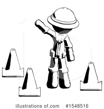 Royalty-Free (RF) Ink Design Mascot Clipart Illustration by Leo Blanchette - Stock Sample #1548516