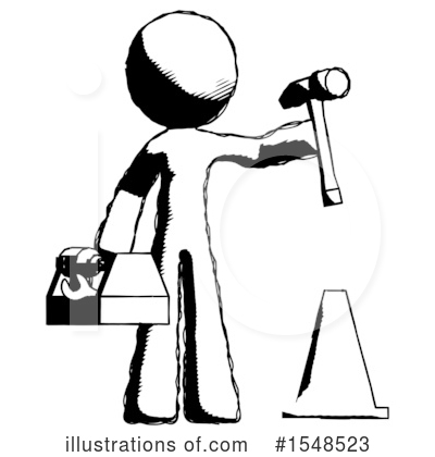 Royalty-Free (RF) Ink Design Mascot Clipart Illustration by Leo Blanchette - Stock Sample #1548523