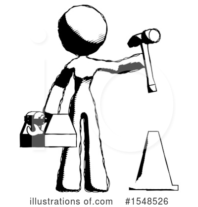 Royalty-Free (RF) Ink Design Mascot Clipart Illustration by Leo Blanchette - Stock Sample #1548526
