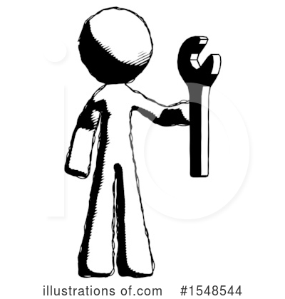 Royalty-Free (RF) Ink Design Mascot Clipart Illustration by Leo Blanchette - Stock Sample #1548544