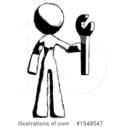 Royalty-Free (RF) Ink Design Mascot Clipart Illustration by Leo Blanchette - Stock Sample #1548547