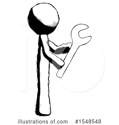 Royalty-Free (RF) Ink Design Mascot Clipart Illustration by Leo Blanchette - Stock Sample #1548548