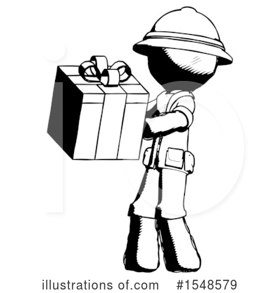 Royalty-Free (RF) Ink Design Mascot Clipart Illustration by Leo Blanchette - Stock Sample #1548579