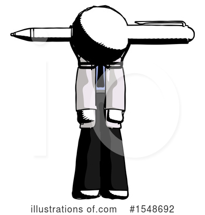 Royalty-Free (RF) Ink Design Mascot Clipart Illustration by Leo Blanchette - Stock Sample #1548692