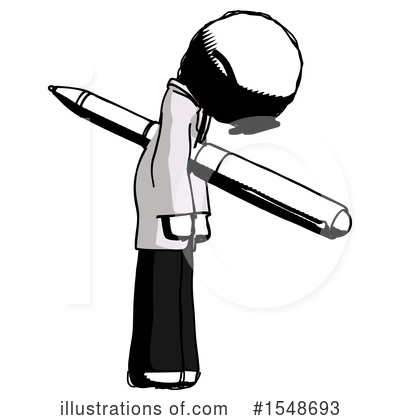 Royalty-Free (RF) Ink Design Mascot Clipart Illustration by Leo Blanchette - Stock Sample #1548693