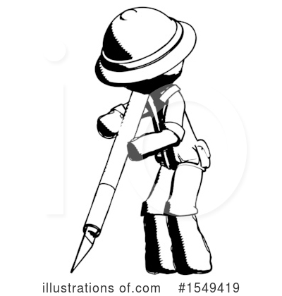 Royalty-Free (RF) Ink Design Mascot Clipart Illustration by Leo Blanchette - Stock Sample #1549419