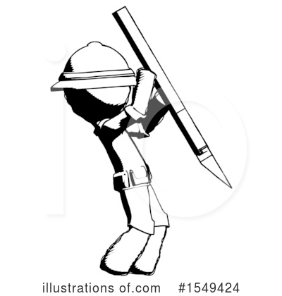 Royalty-Free (RF) Ink Design Mascot Clipart Illustration by Leo Blanchette - Stock Sample #1549424