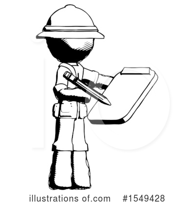 Royalty-Free (RF) Ink Design Mascot Clipart Illustration by Leo Blanchette - Stock Sample #1549428