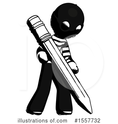 Royalty-Free (RF) Ink Design Mascot Clipart Illustration by Leo Blanchette - Stock Sample #1557732