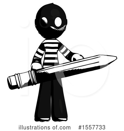 Royalty-Free (RF) Ink Design Mascot Clipart Illustration by Leo Blanchette - Stock Sample #1557733