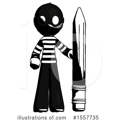 Royalty-Free (RF) Ink Design Mascot Clipart Illustration by Leo Blanchette - Stock Sample #1557735