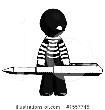 Royalty-Free (RF) Ink Design Mascot Clipart Illustration by Leo Blanchette - Stock Sample #1557745
