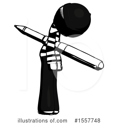 Royalty-Free (RF) Ink Design Mascot Clipart Illustration by Leo Blanchette - Stock Sample #1557748