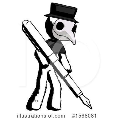 Royalty-Free (RF) Ink Design Mascot Clipart Illustration by Leo Blanchette - Stock Sample #1566081