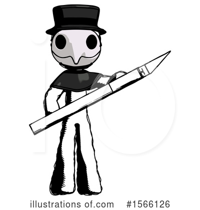 Royalty-Free (RF) Ink Design Mascot Clipart Illustration by Leo Blanchette - Stock Sample #1566126