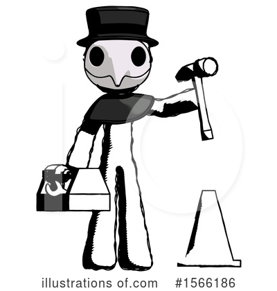 Royalty-Free (RF) Ink Design Mascot Clipart Illustration by Leo Blanchette - Stock Sample #1566186