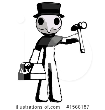 Royalty-Free (RF) Ink Design Mascot Clipart Illustration by Leo Blanchette - Stock Sample #1566187