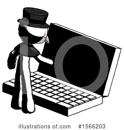 Royalty-Free (RF) Ink Design Mascot Clipart Illustration by Leo Blanchette - Stock Sample #1566203