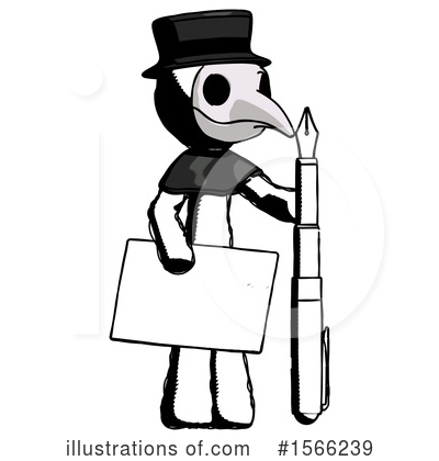 Royalty-Free (RF) Ink Design Mascot Clipart Illustration by Leo Blanchette - Stock Sample #1566239