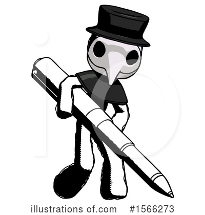 Royalty-Free (RF) Ink Design Mascot Clipart Illustration by Leo Blanchette - Stock Sample #1566273