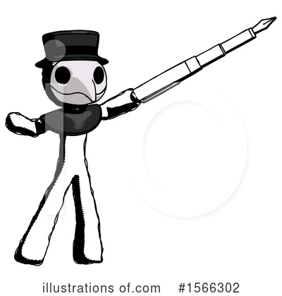 Royalty-Free (RF) Ink Design Mascot Clipart Illustration by Leo Blanchette - Stock Sample #1566302